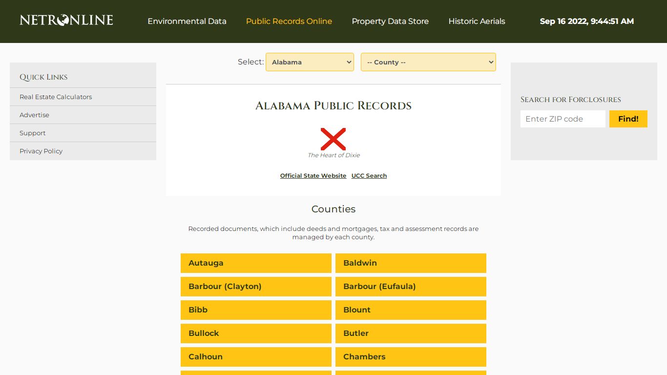 Alabama Public Records Online Directory - NETROnline.com